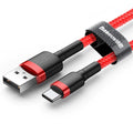 Cabo Samsung Baseus Turbo Speed - USB Tipo C Lemon Store Vermelho 3m 