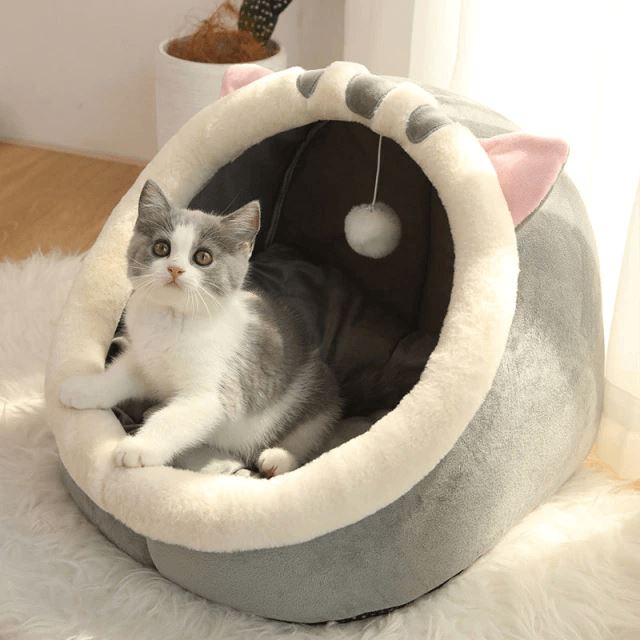 Cama Para Gato Iglu Sweet Home Lemon Store Gatinho M (40x40x32cm) 