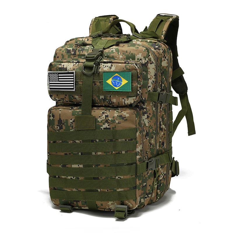 Mochila Tática Militar 50L - A Prova D'Água Lemon Store Camuflado 