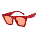 Óculos de Sol Cat Eye Feminino Lemon Store Vermelho 