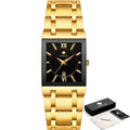 Relógio Wwoor Square Masculino Aço Lemon Store Dourado/Preto 